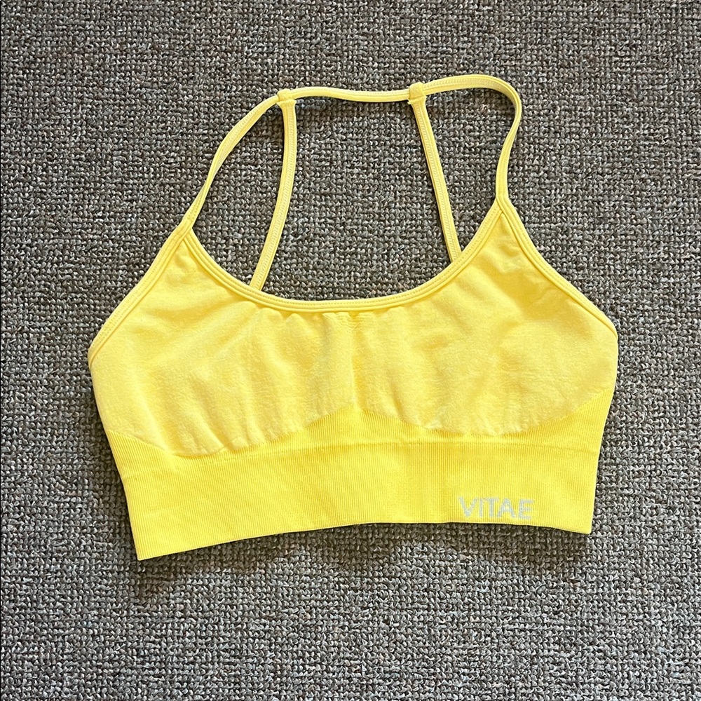 Vitae Yellow Sports Bra